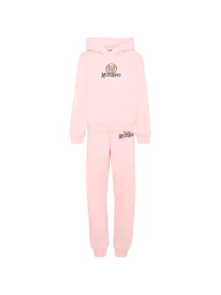 Komplet dresowy dziecięcy Moschino różowy