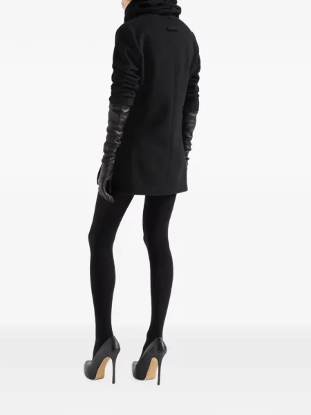 Rochie mini 7 For All Mankind cu volane negru