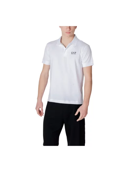 Emporio Armani polo z nadrukiem biały