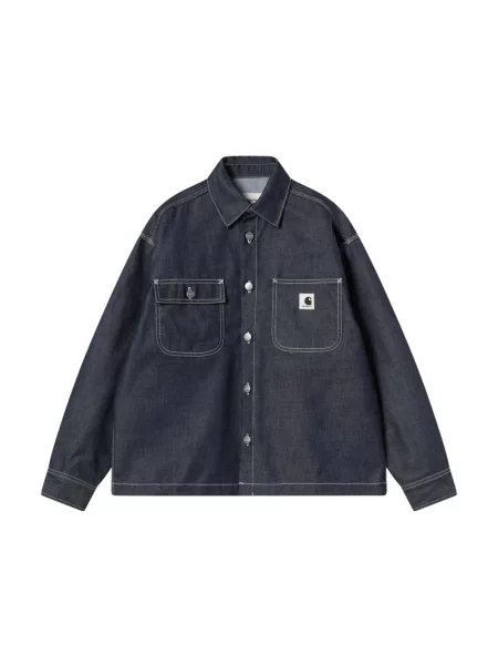 Kurtka jeansowa Carhartt Wip niebieska