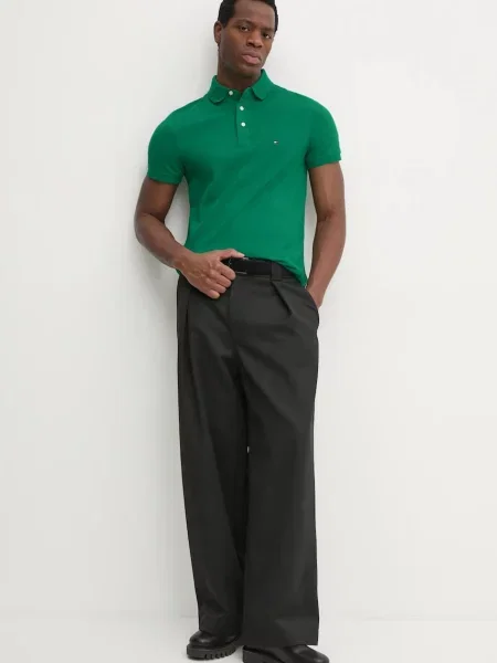 Polo majica Tommy Hilfiger zelena