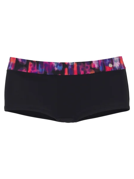 LASCANA Bikini hlačke temno liila črna