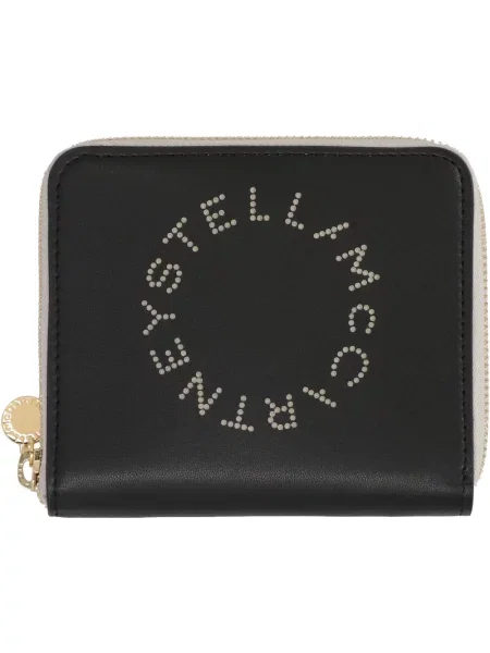 Portfel Stella Mccartney z logo czarny