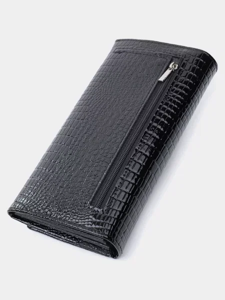 Кожаный кошелек St Leather Accessories черный