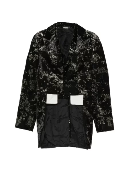 Geacă Comme Des Garcons Homme Plus zdrențuiți cu rever negru