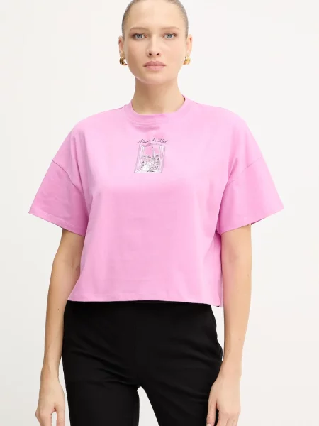 Karl Lagerfeld tricou din roz