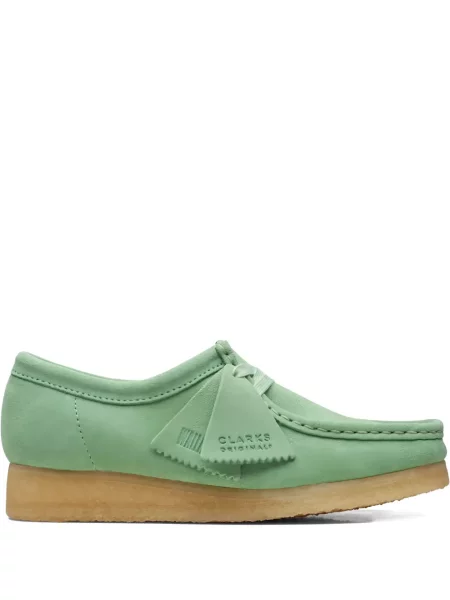 Keprové oxfordky Clarks Originals zelené