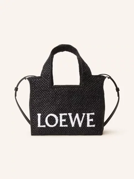 Loewe Shopper Font Tote Small černá