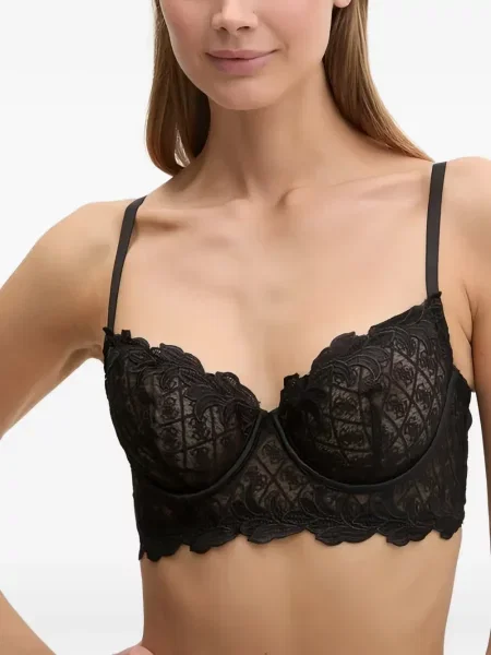 Sutien Guess din dantelă negru