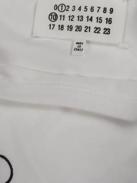 Tricou Maison Margiela cu imagine alb