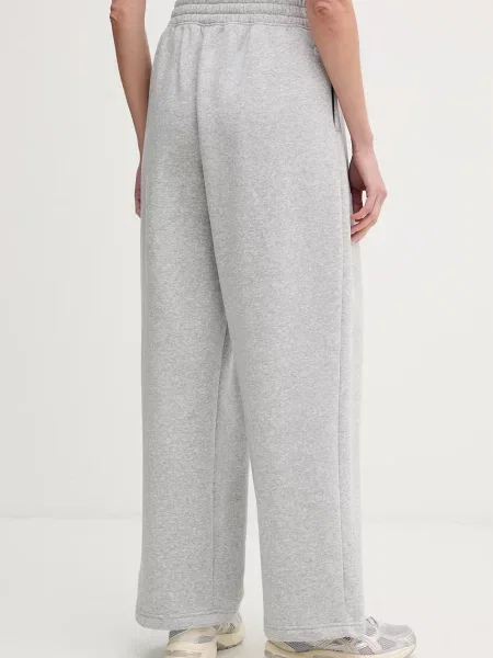 Spodnie Under Armour Rival Fleece Script mod gray light heather/white szare