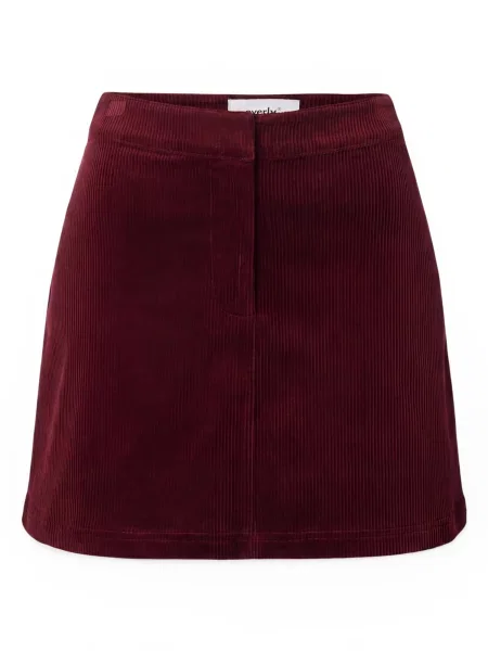Everly® Fustă burgundy roșu