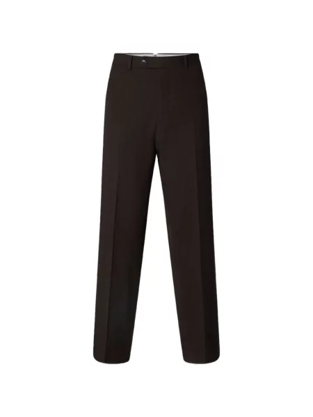 Pantaloni Selected maro
