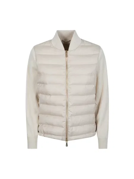 Kurtka bomber Eleventy wełniany beżowy