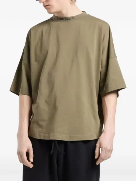 Tricou Palm Angels clasic cu autograf verde