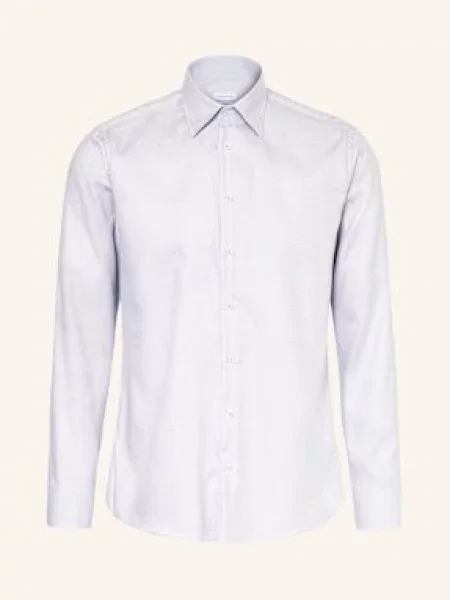 Seidensticker Košile Shaped Fit světle šedá bílá
