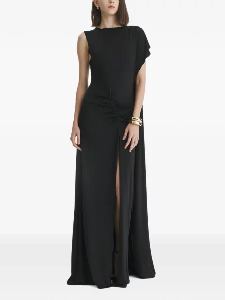 Rochie maxi 2310 Studio cu volane negru