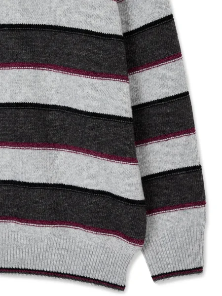 Pulover Studio Tomboy cu dungi gri