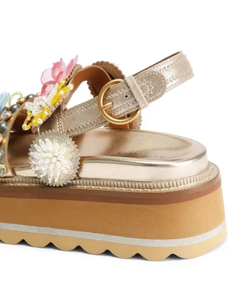 Кожаные босоножки Kurt Geiger London на платформе