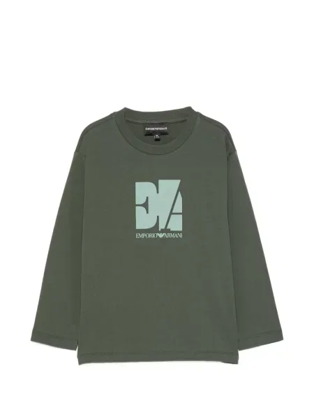 Koszulka dziecięca Emporio Armani zielona