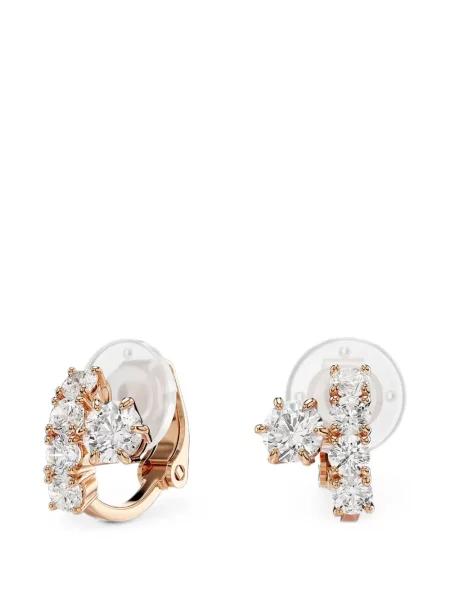 Cercei Swarovski roz