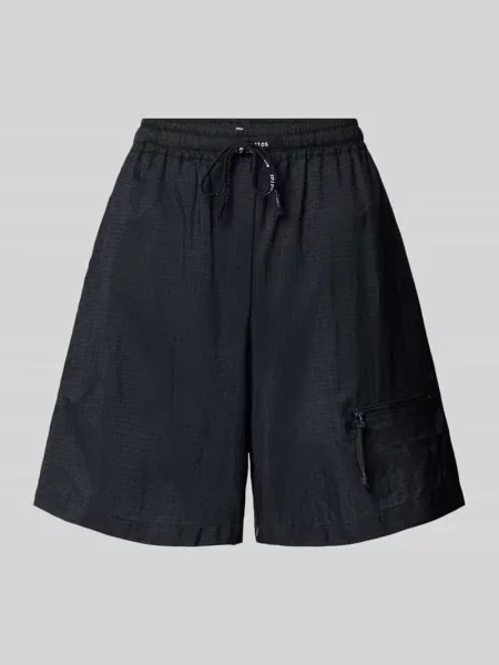 Szorty o kroju relaxed fit z kieszenią zapinaną na błyskawiczny model ‘Liane’ Esmé Studios czarne