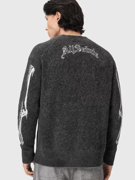 AllSaints светр з вовною RIBSPILL CREW