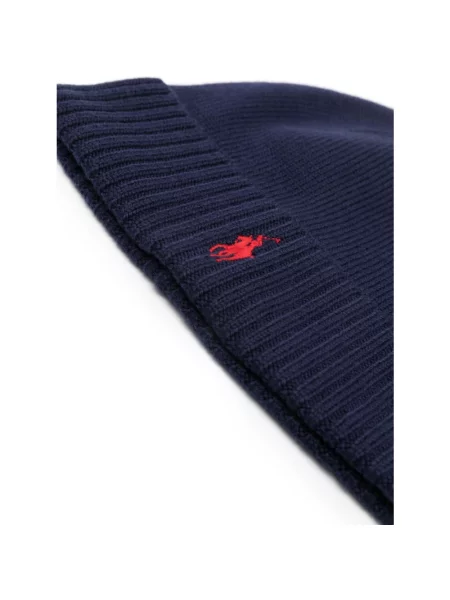 Czapka Polo Ralph Lauren wełniana niebieska