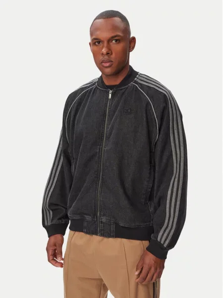 Adidas Джинсова куртка Sst Adicolor чорний