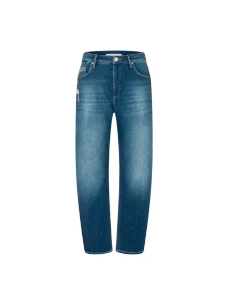 Jeansy straight leg Mac niebieskie