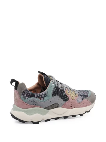 Φλοράλ sneakers Flower Mountain σουέντ γκρι