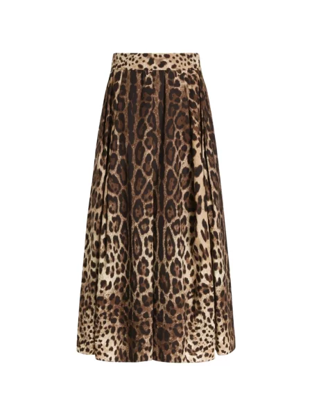 Fustă Dolce & Gabbana cu imagine din poplin