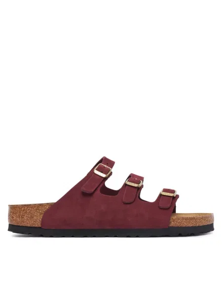 Birkenstock Klapki Florida Bordowy