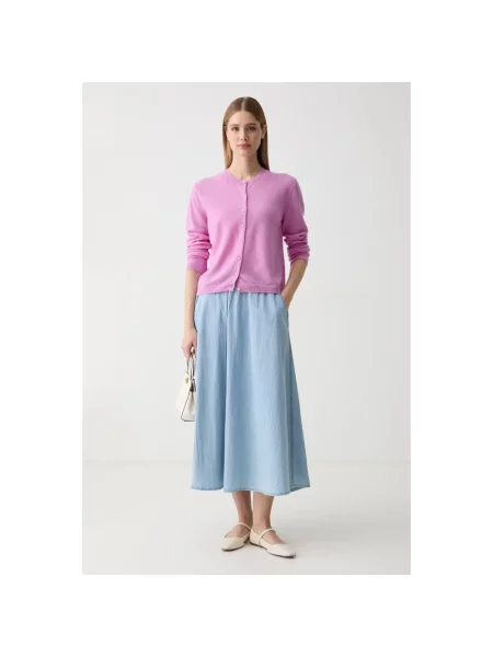 United Colors of Benetton sweter wełniany fioletowy
