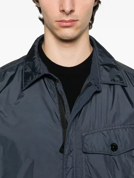 Geacă Stone Island cu strasuri albastru