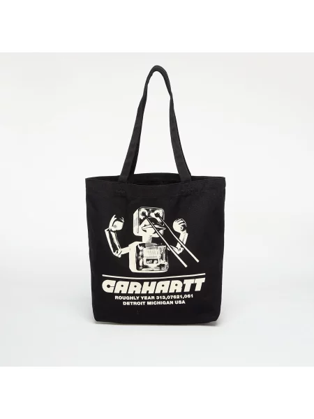 Сумка Carhartt Wip с принтом из канваса черная