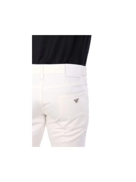 Spodnie Emporio Armani białe