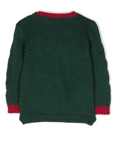 Sweter dziecięcy La Stupenderia zielony