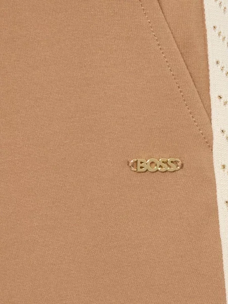 Детские брюки Boss бежевые