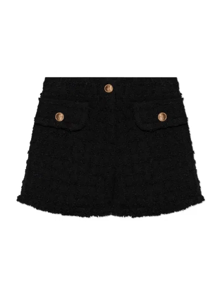 Szorty Versace tweedowe czarne