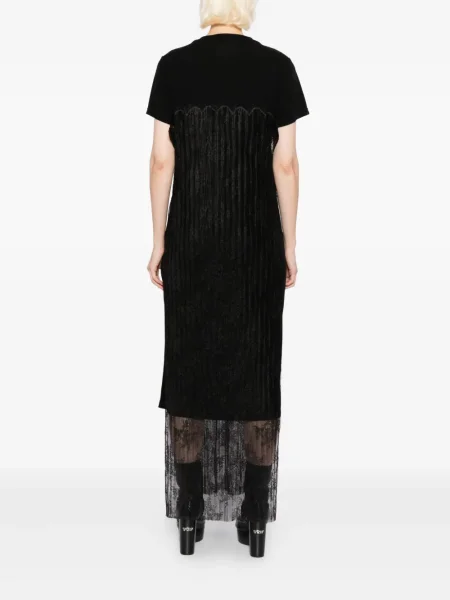 Rochie Quetsche din dantelă de costum negru