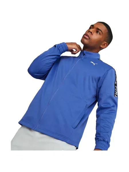 Kurtka Puma Fit Lightweight Powrfleece Full Zip niebieska