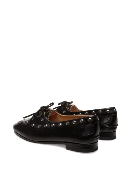 Pantofi Bally din piele cu tepi negru