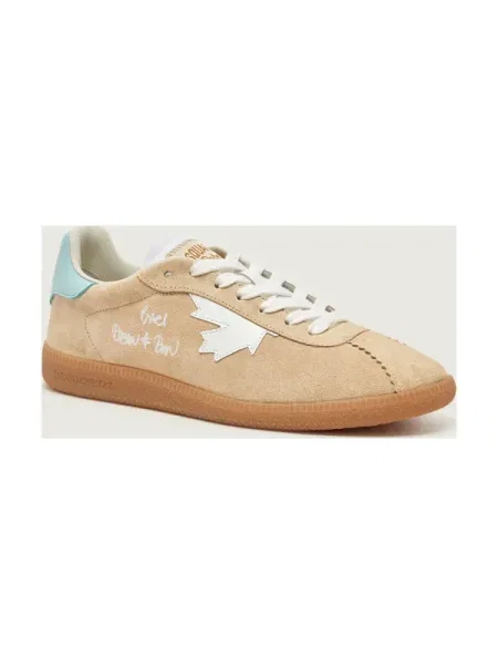 Sneakers Rebel | piele întoarsă maro