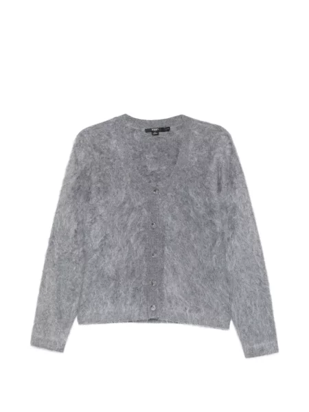 Cardigan Seventy tricotate cu decolteu în V gri