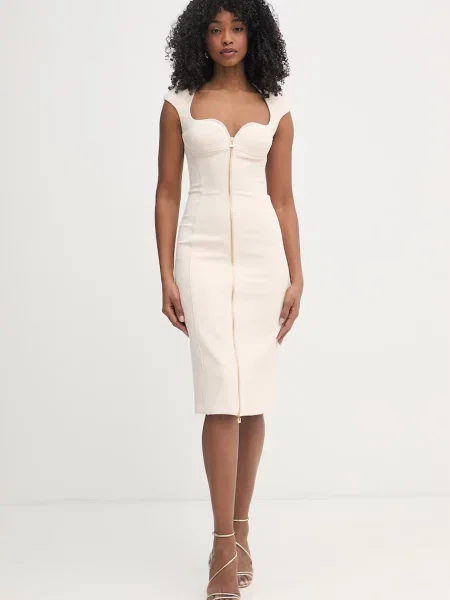 Elisabetta Franchi sukienka beżowa