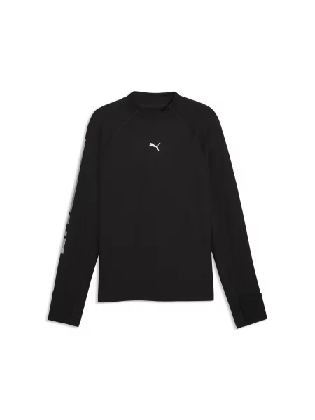 PUMA koszulka z długim rękawem Brightstride CLOUDSPUN Akcesoria S czarny