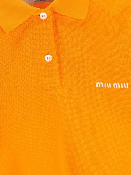 Polo Miu Miu με κέντημα πορτοκαλί