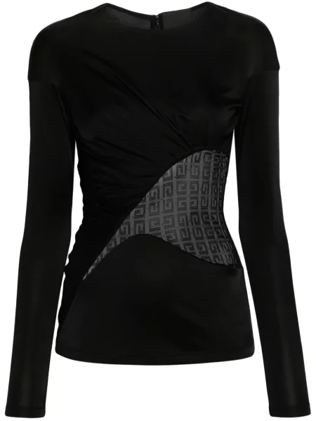 Top Givenchy din dantelă negru