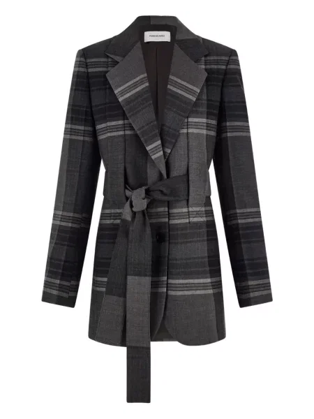 Cu centură sacou Ferragamo negru